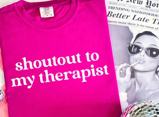“Shoutout To My Therapist”