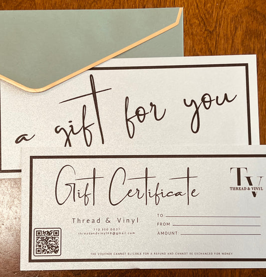 Gift Certificate