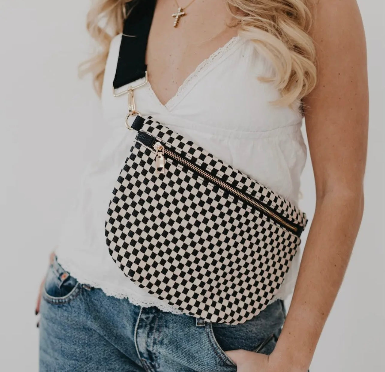 Westlyn Woven Bum Bag (Black)