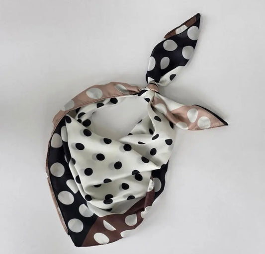 Betty Polka Dot Square Scarf