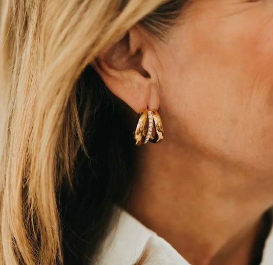 Tansy Trio Half Hoop Earrings