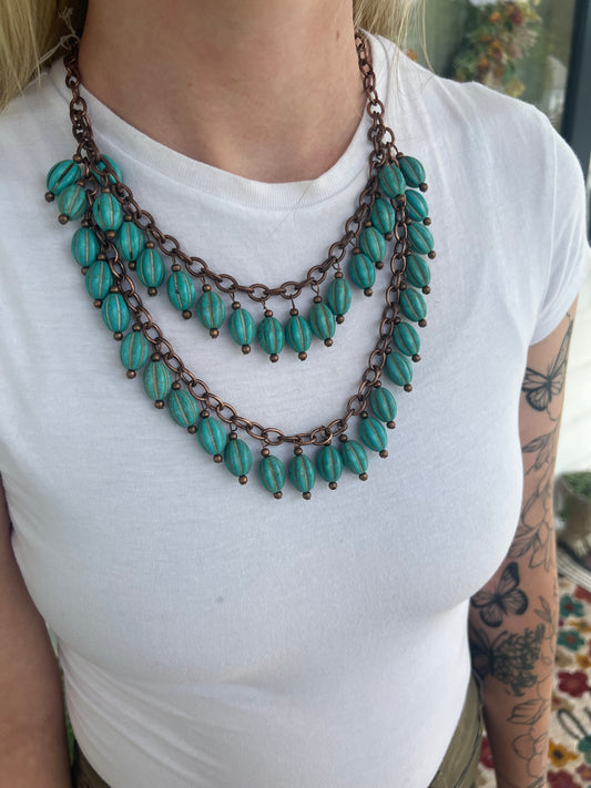 Turquoise Chunky Necklace
