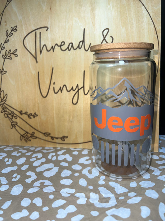 Off-road 16 oz. Glass Can Cup