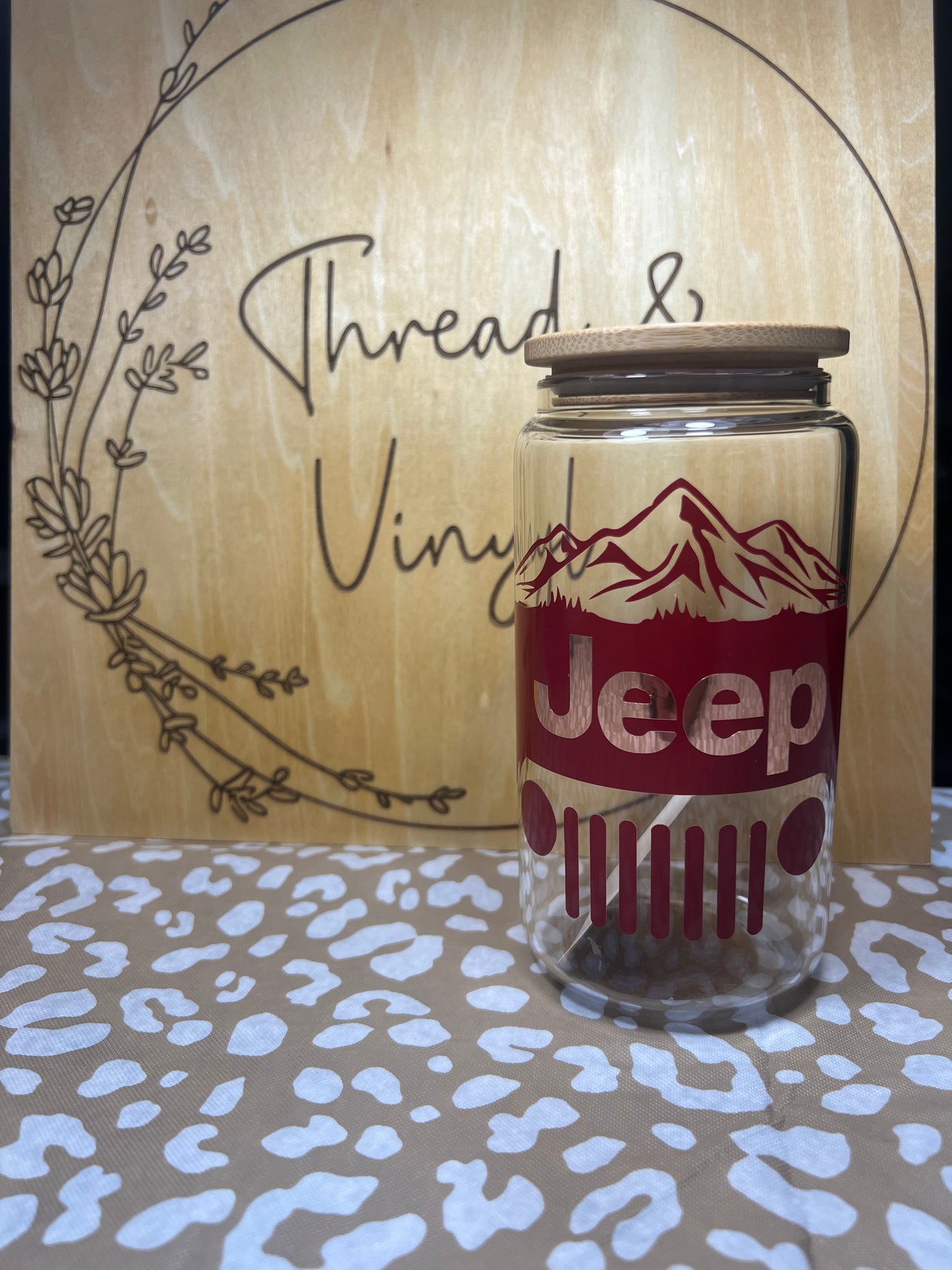 Off-road 16 oz. Glass Can Cup