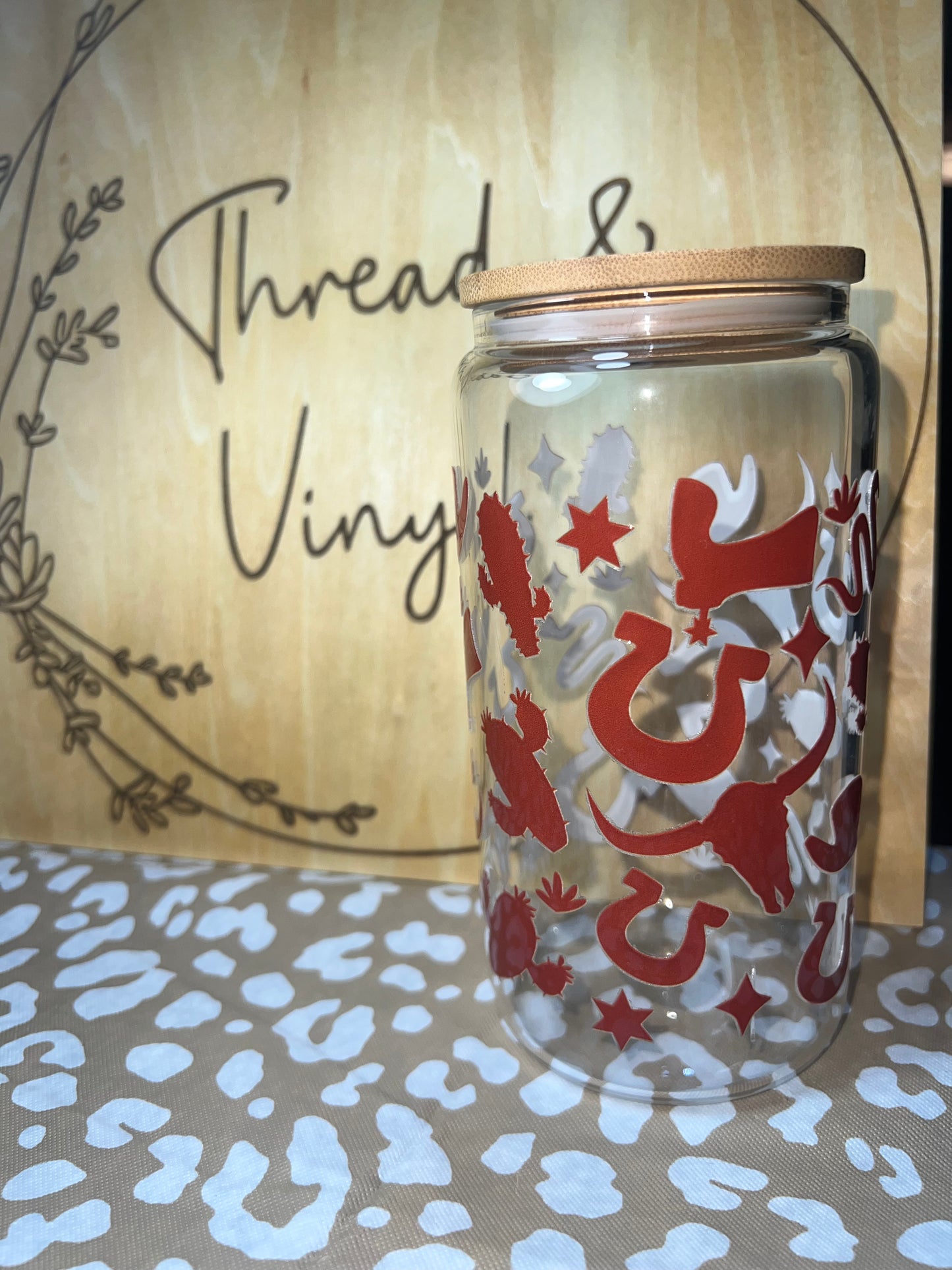 Western 16 oz. Glass Can Cup