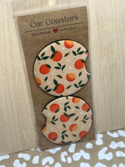 Peachy Car Coasters