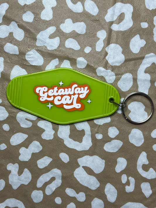 “Getaway Car” Green Keychain