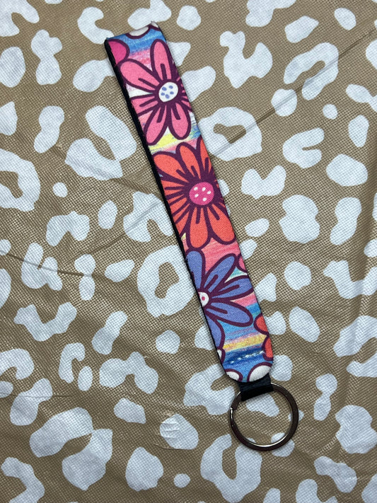 Flower Wristlet Keychain