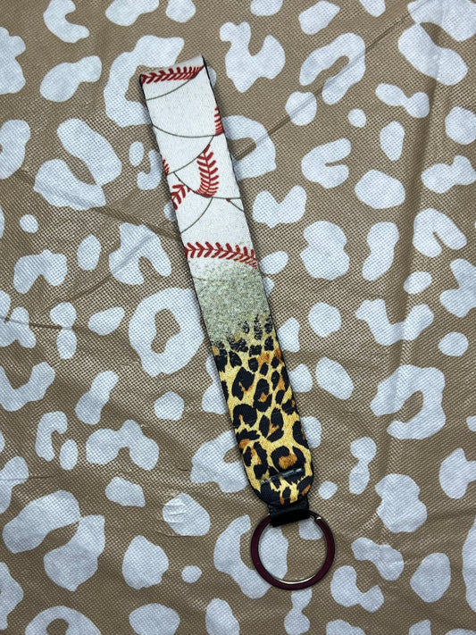 Baseball Wristlet Keychain