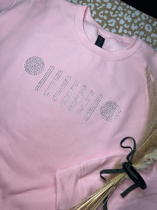 Rhinestone Grill Gildan Crewneck