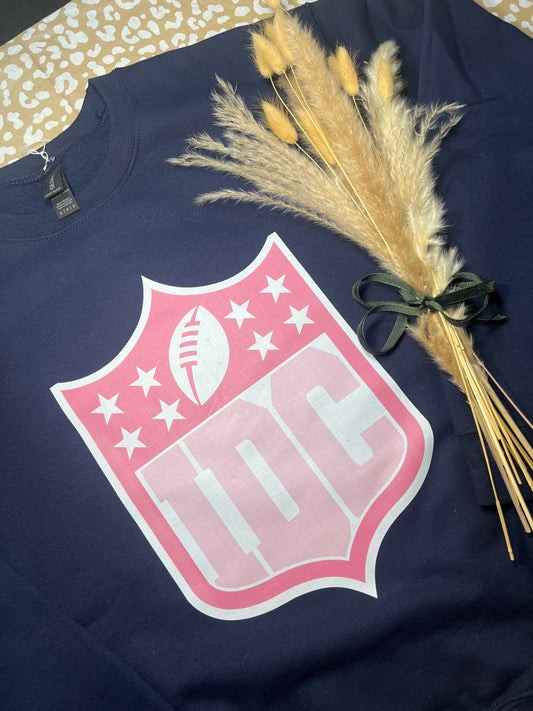 “IDC” Football Gildan Crewneck