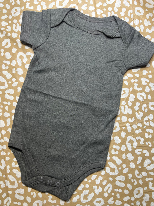 Dark Heather HB Onesie