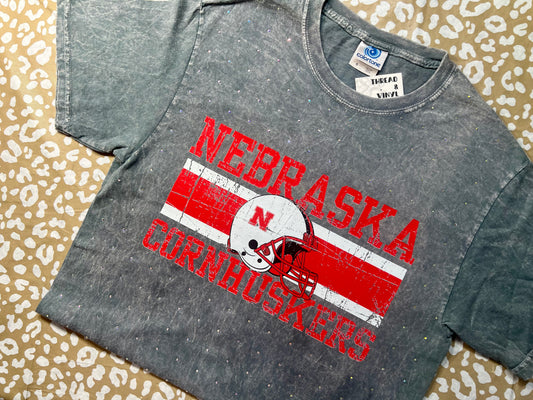 Mineral Grey Blinged Out Colortone Gameday T-Shirt