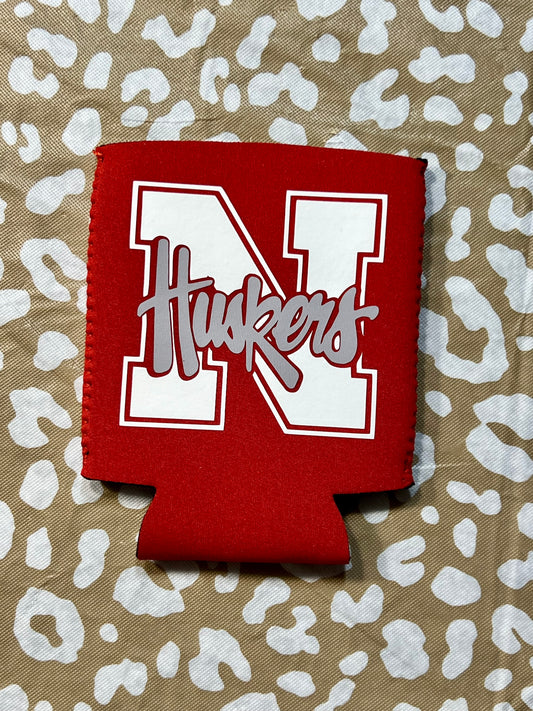 “N” Red Koozie