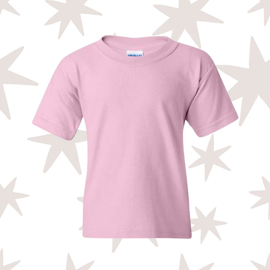 Light Pink Youth Gildan T-Shirt