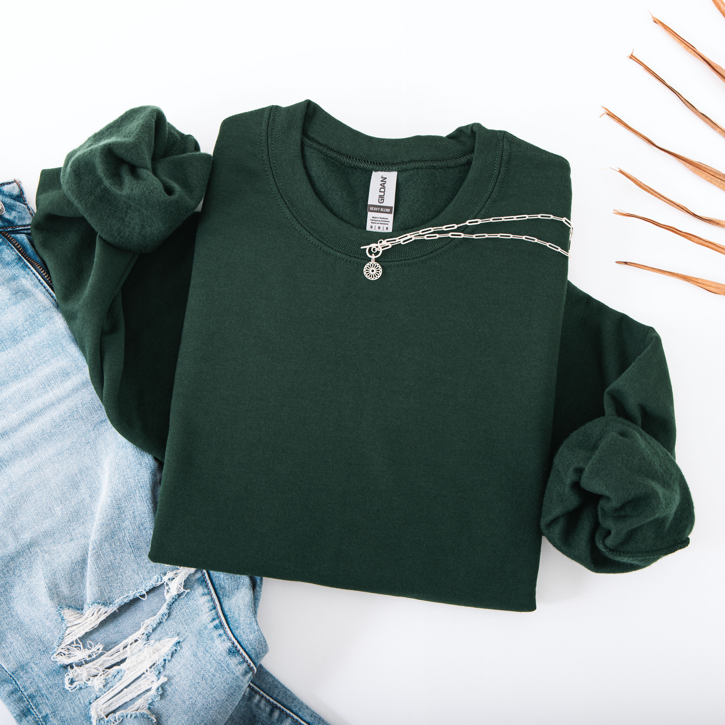Forest Gildan Crewneck Sweatshirt