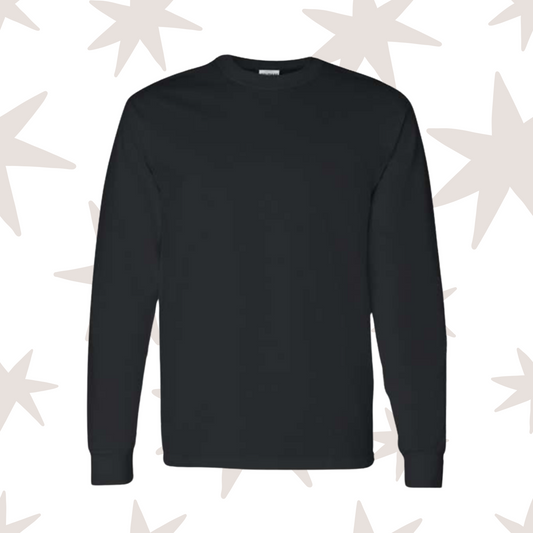 Black Long Sleeve Gildan T-Shirt