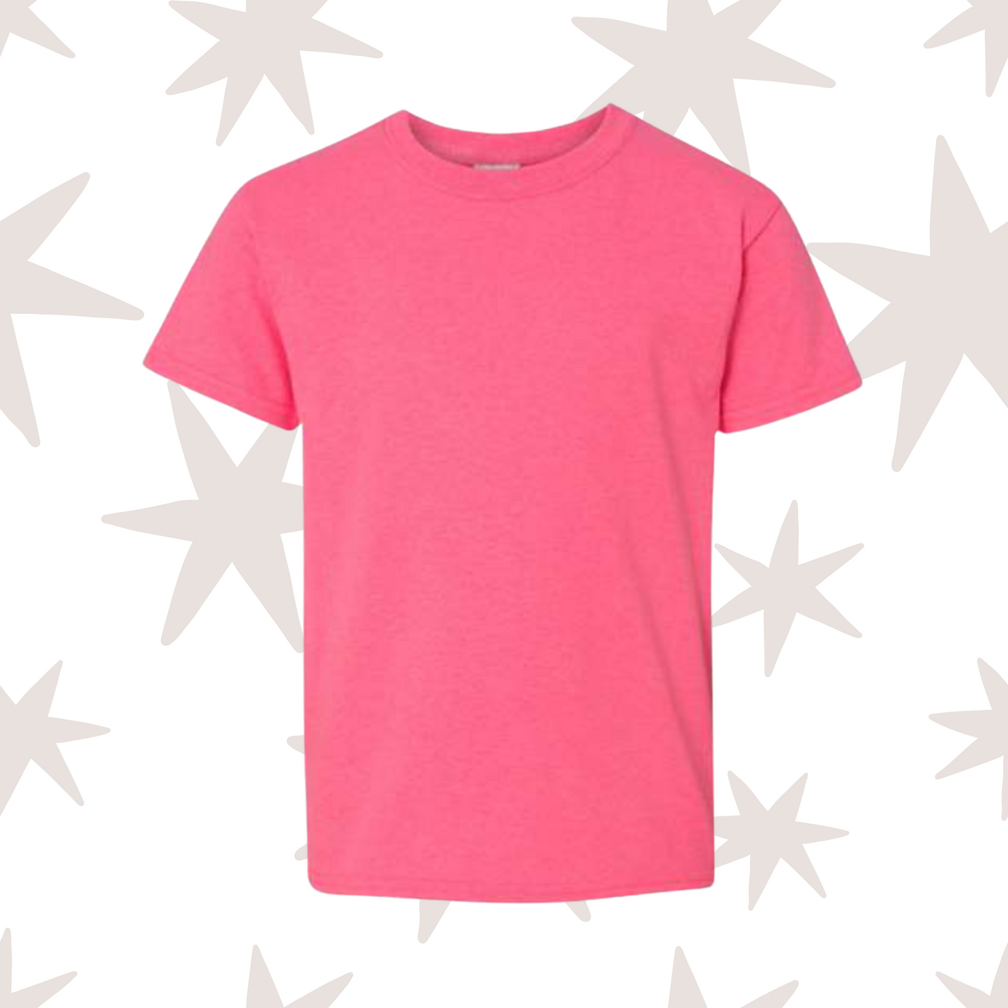 Safety Pink Youth Gildan T-Shirt