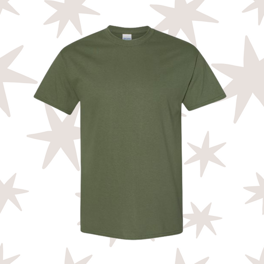 Military Green Youth Gildan T-Shirt