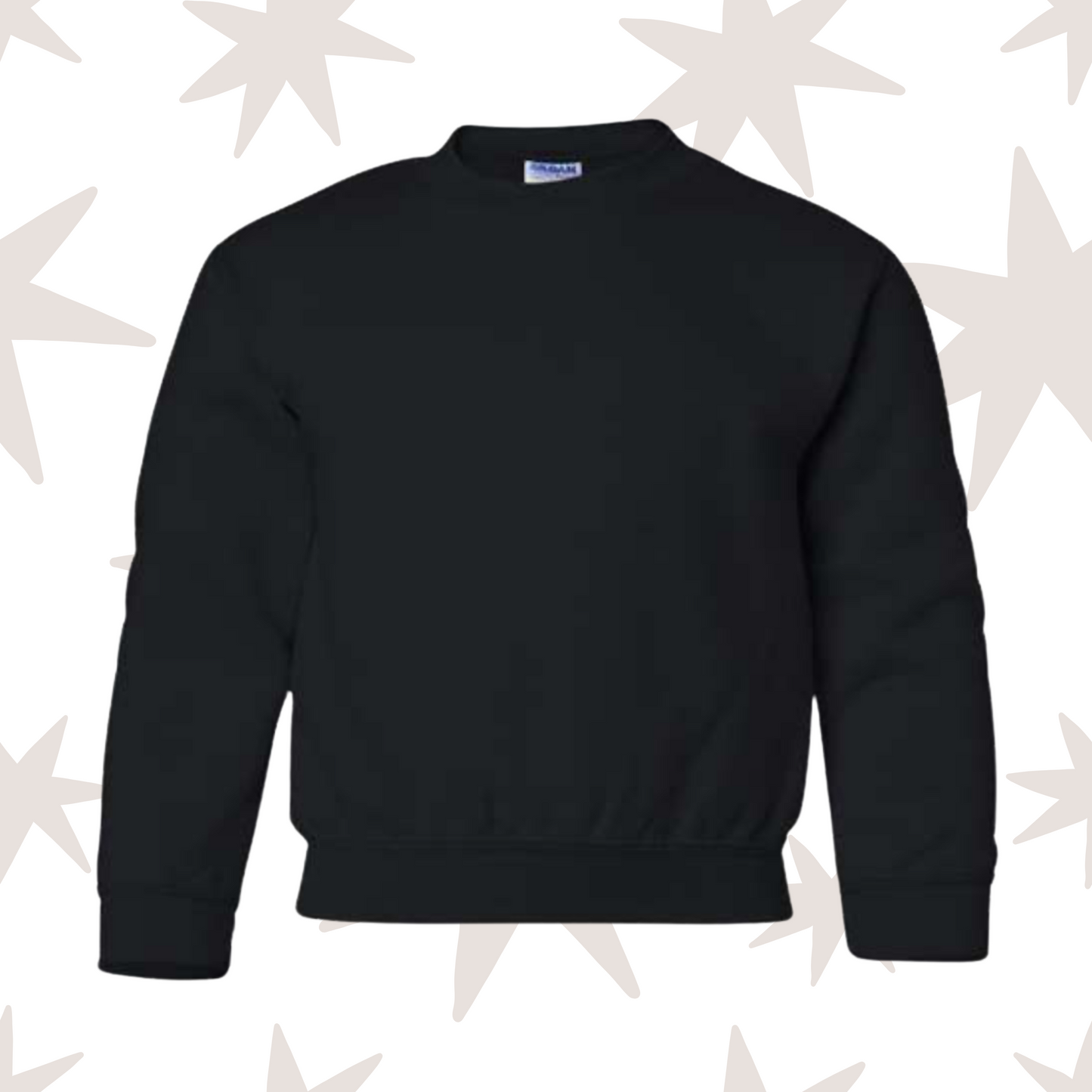 Black Youth Gildan Crewneck Sweatshirt
