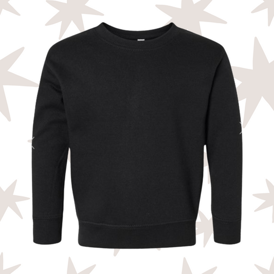 Black Toddler Rabbit Skins Crewneck Sweatshirt