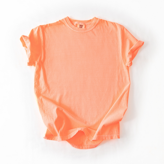 Neon Cantaloupe Comfort Colors T-Shirt