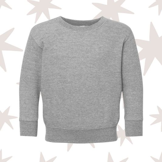 Heather Toddler Rabbit Skins Crewneck Sweatshirt