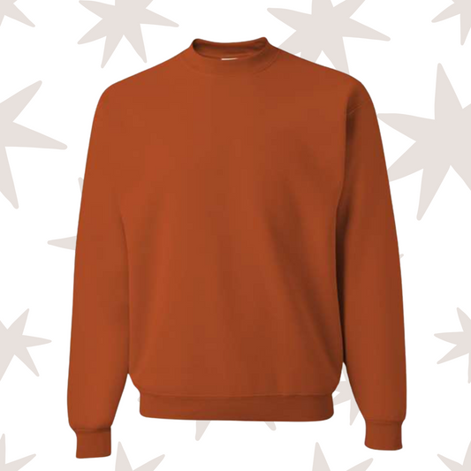 Texas Orange Jerzees Crewneck Sweatshirt
