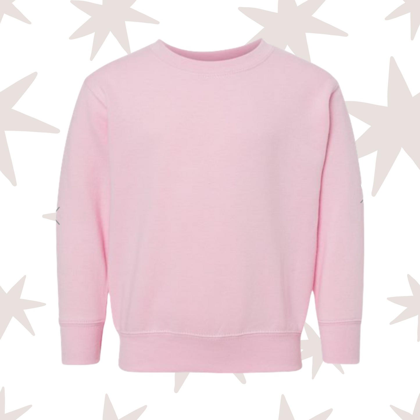 Pink Toddler Rabbit Skins Crewneck Sweatshirt