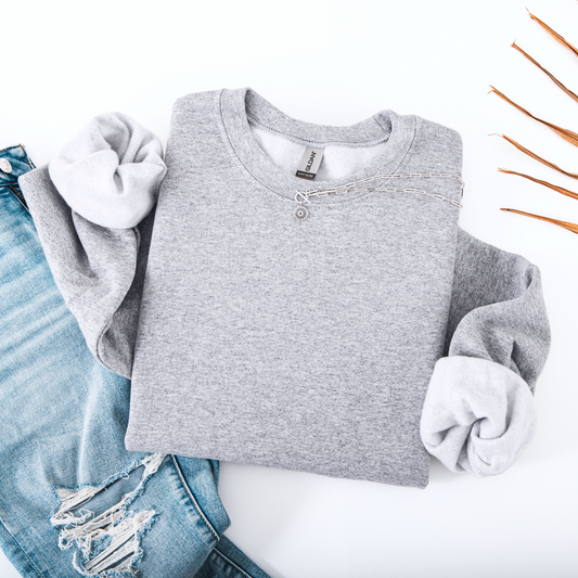 Sport Grey Gildan Crewneck Sweatshirt