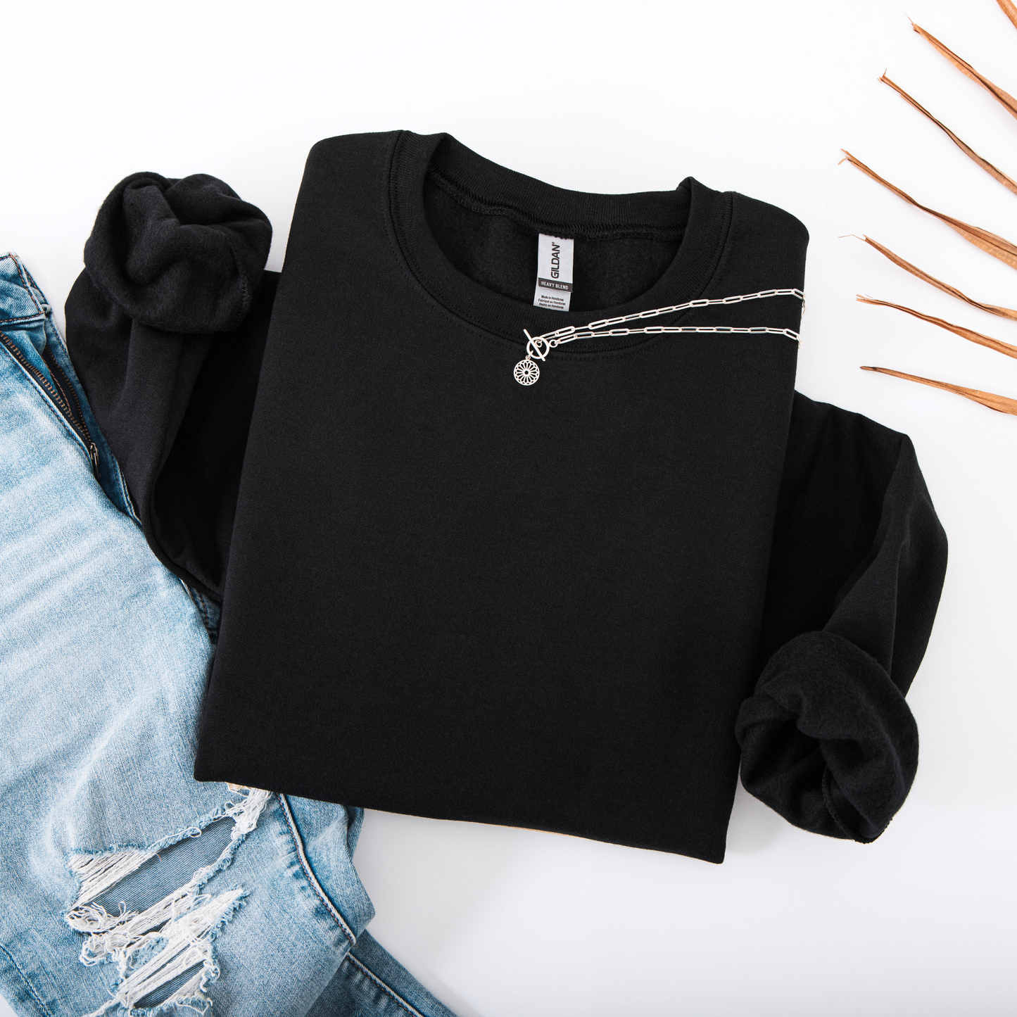 Black Gildan Crewneck Sweatshirt