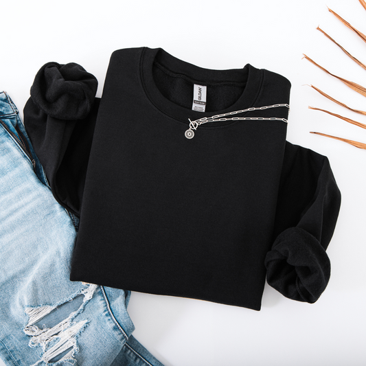 Black Gildan Crewneck Sweatshirt