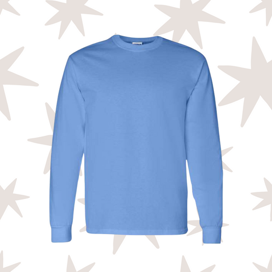 Carolina Blue Long Sleeve Gildan T-Shirt