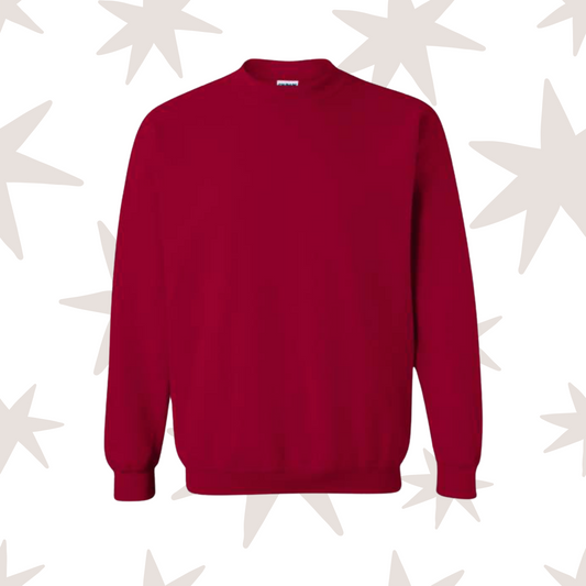 Cardinal Red Gildan Crewneck Sweatshirt